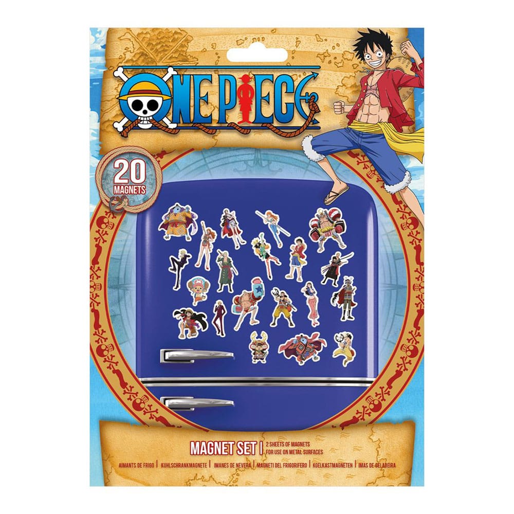 Set van 20 One Piece-magneten - Het Grote Piratentijdperk