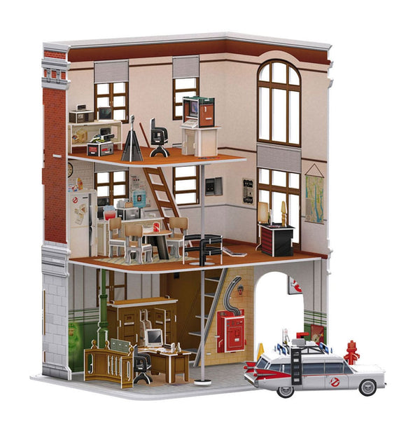 Puzzle 3D Ghostbusters - Gancio e scala della caserma dei pompieri