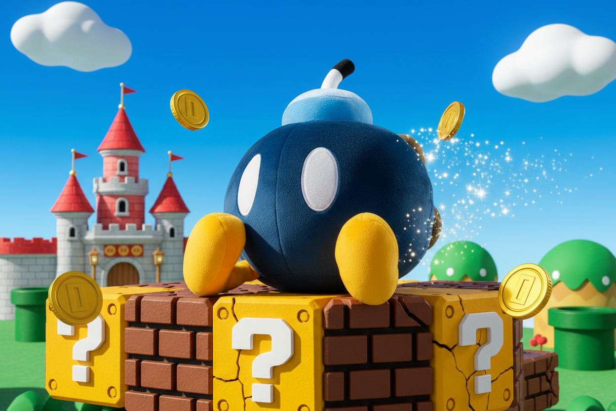 Super Mario pluche - Bob-omb