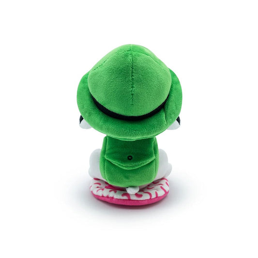 Peluche de Snoopy con jinete en el hombro