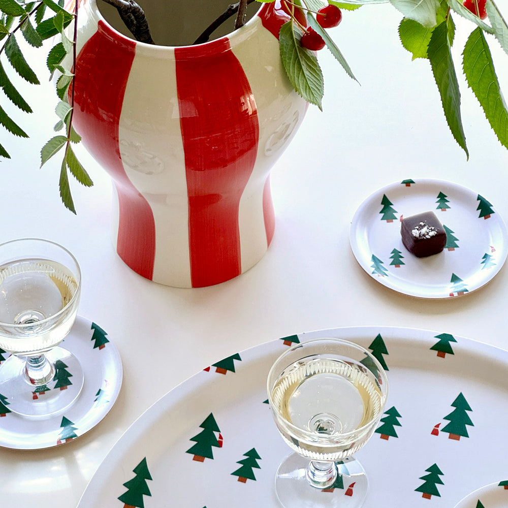 CHRISTMAS FOREST Set of 4 Coasters - 11cm
