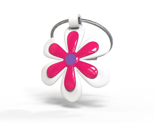 Puerta de llave de flores rosa