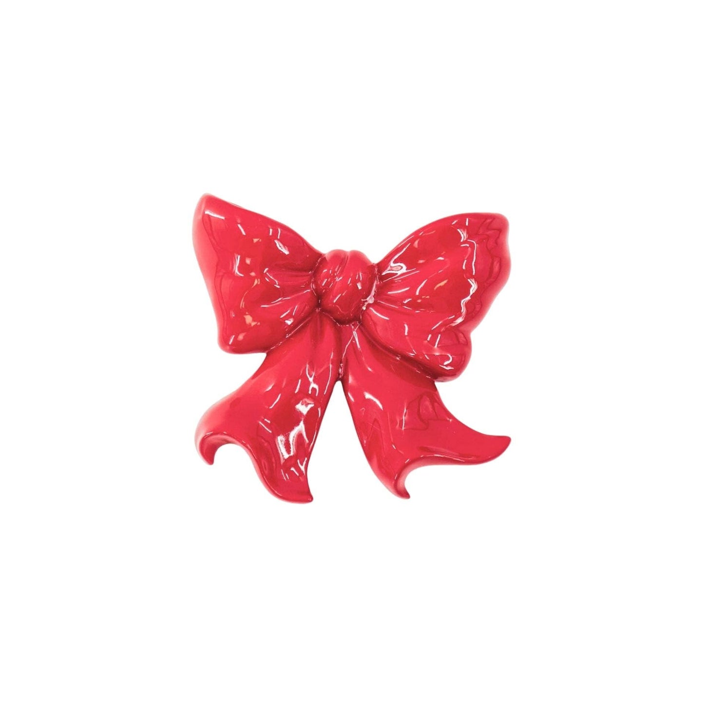 Jarrón de pared - Jarrón de pared arqueado - Cerámica - Rojo - 19 x 18,5 x 5,5 cm