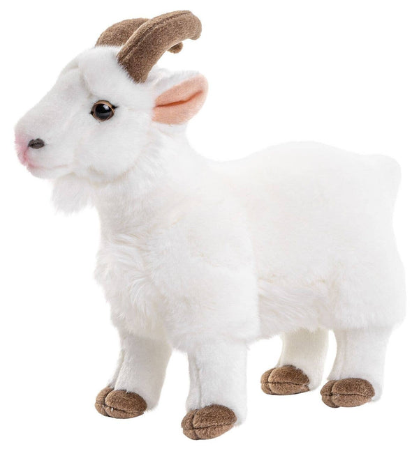 Chèvre de montagne blanche - 29 cm (longueur) - peluche Uni Toys