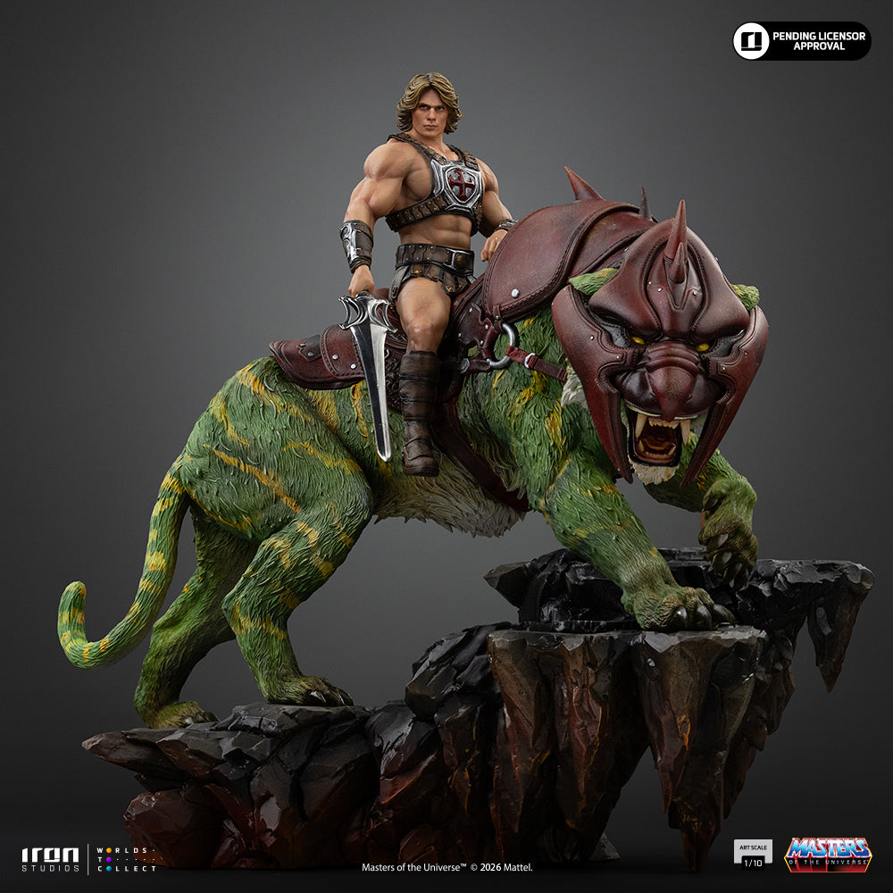 Statue He-Man and Battle Cat - Masters of the Universe Movie - Deluxe Art Scale 1/10