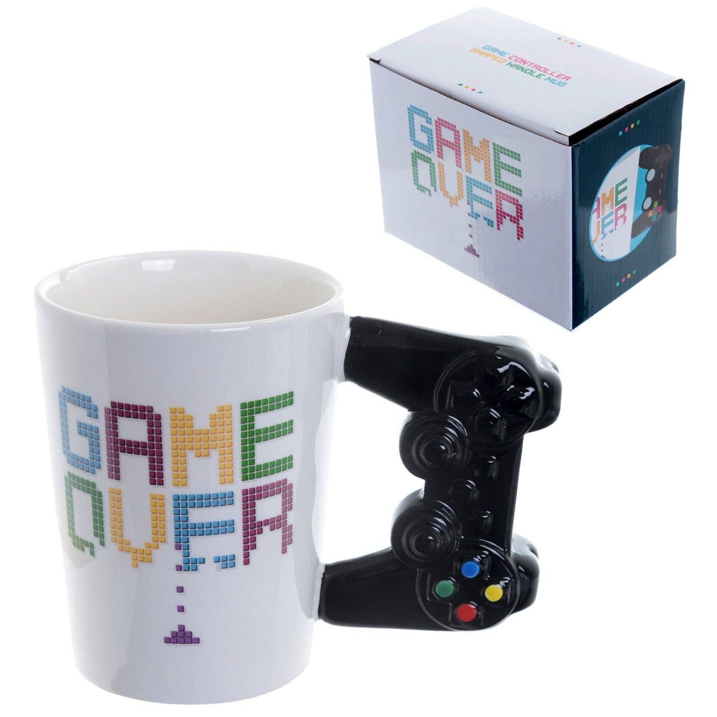 Taza Game Over Controller con controlador 3D en el asa