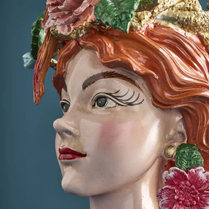 Jarrón con cabeza de mujer de M. Parrots