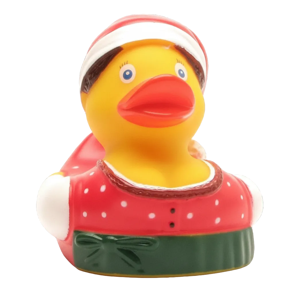 Pato dirndel navideño