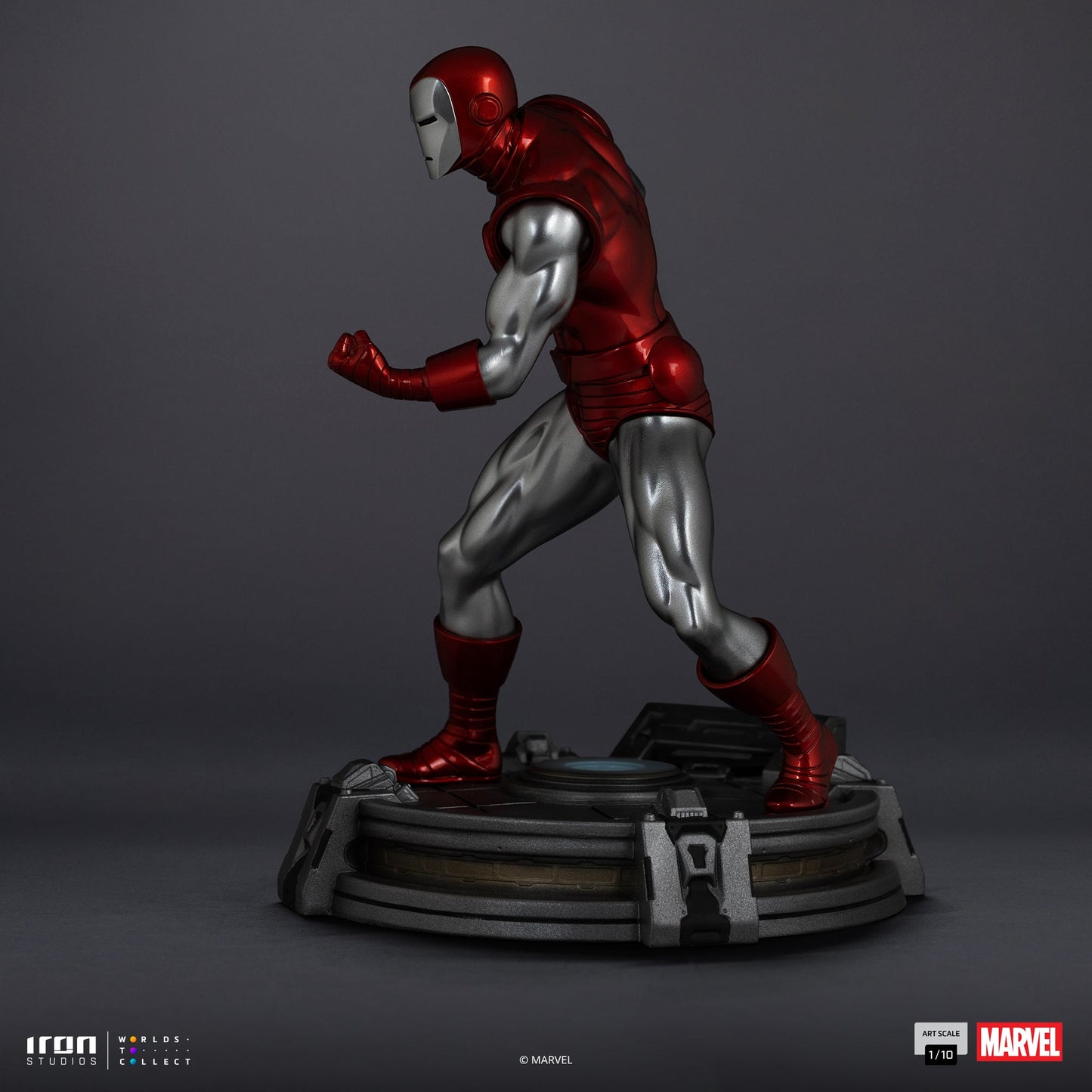 Statue Iron Man Red & Chrome - Marvel Comics - Art Scale 1/10