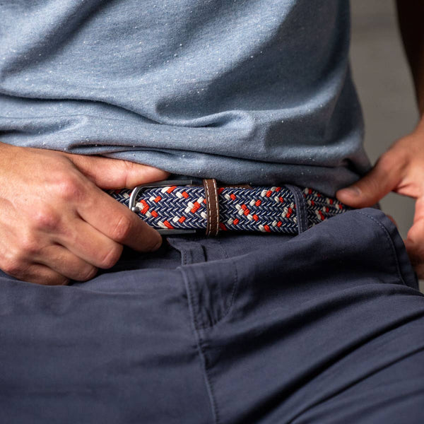 Frenchie elastische gevlochten riem