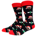 Kerstsokken met mopshondjes