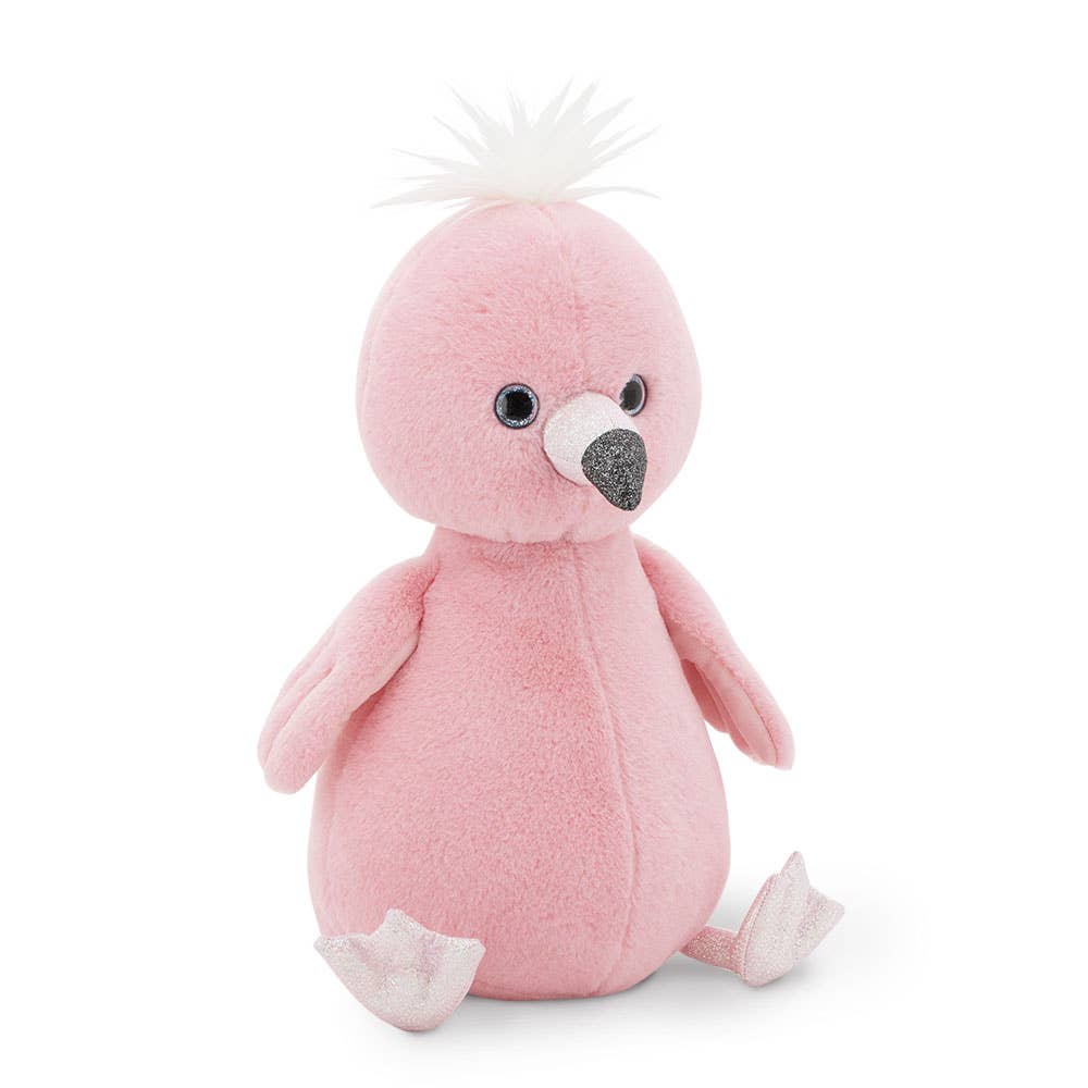 Peluche Orange Life Fluffy le Flamant Rose