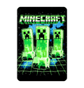 Plaid Minecraft Creepers imprimé