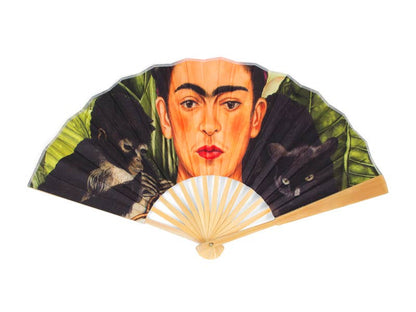 Éventail à main, Portrait avec colibri, Frida Kahlo