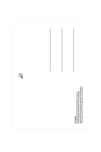 Carte postale avec Eider royal