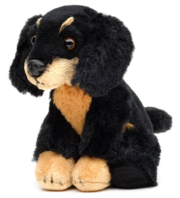 Peluche teckel, assise, 13 cm (hauteur) Uni Toys