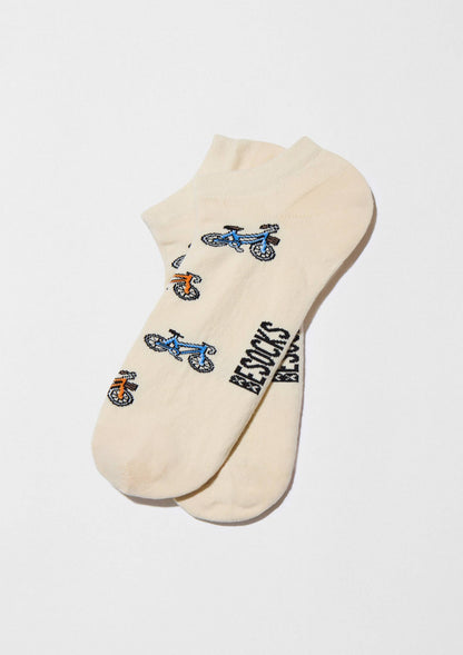 BeBicycle Beige - Short Socks 100% Organic Cotton