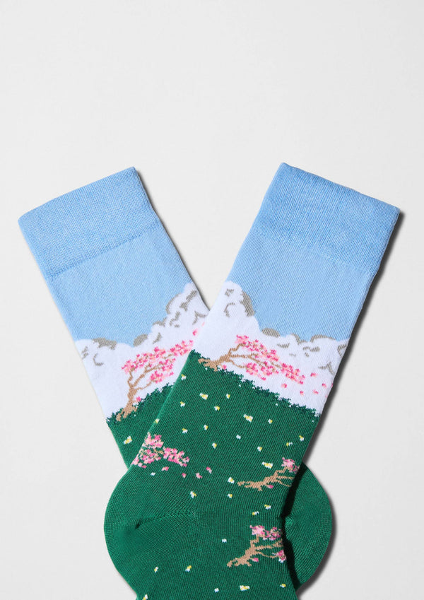 BeJapan Sakura Organic Cotton Socks