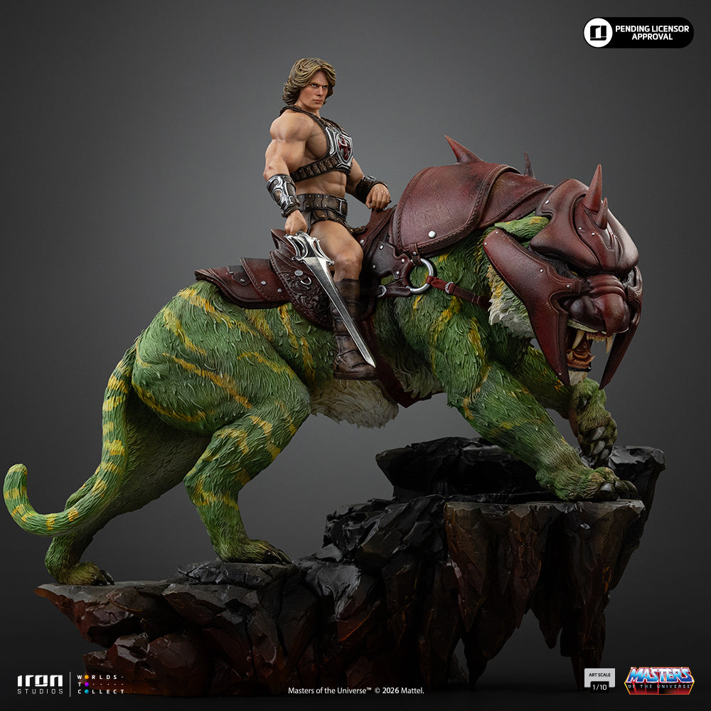 He-Man and Battle Cat Statue - Masters of the Universe Movie - Deluxe Art Scale 1/10