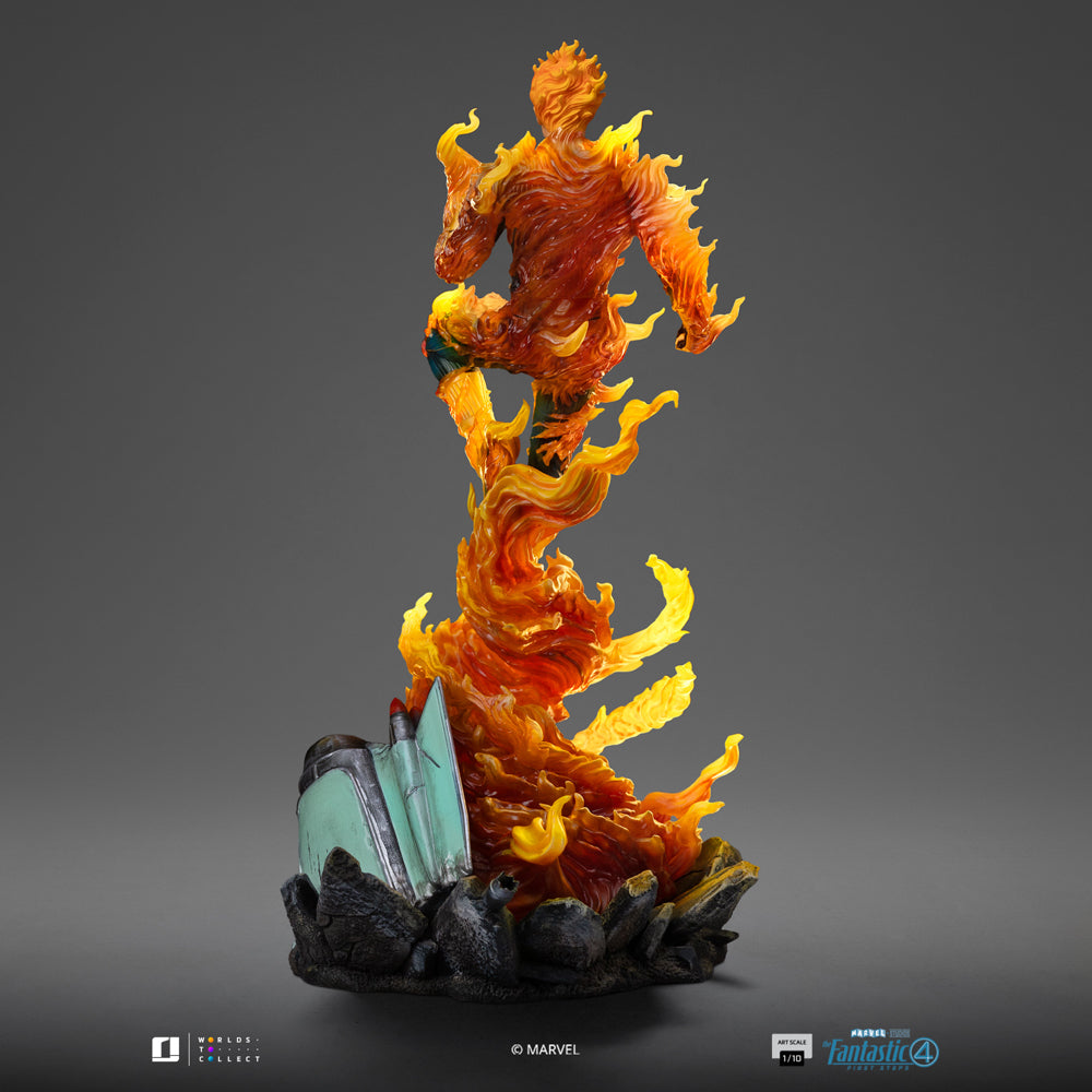 Statue Human Torch (Blue Suit Variant) - Fantastic Four - Art Scale 1/10 - The Fantastic Four