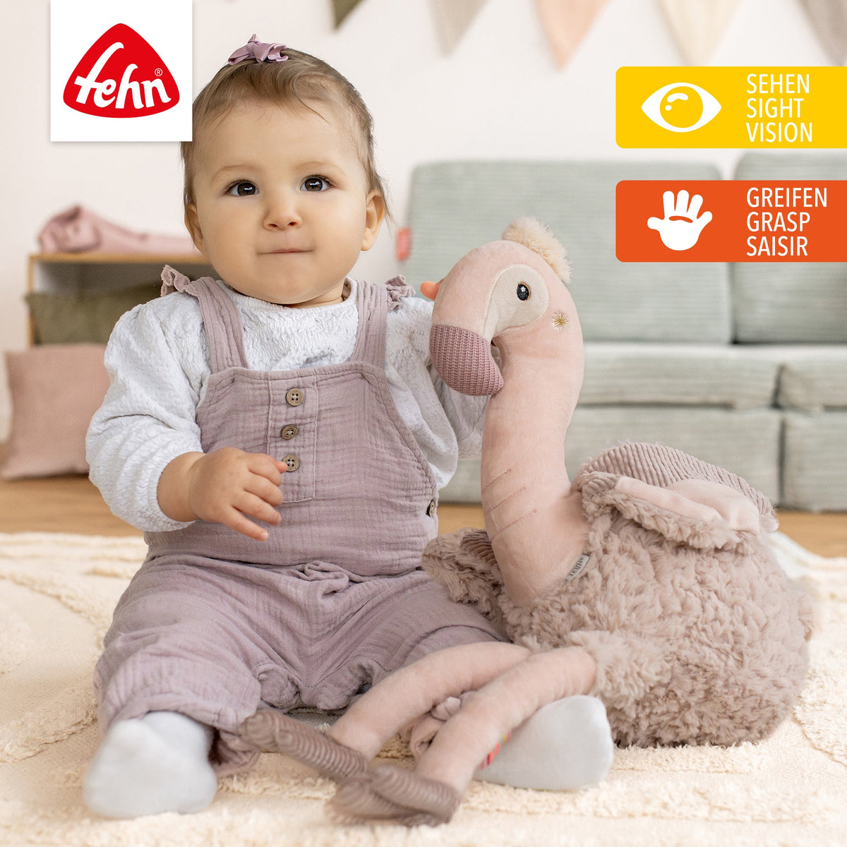 Peluche Flamant Rose XL - 56 cm