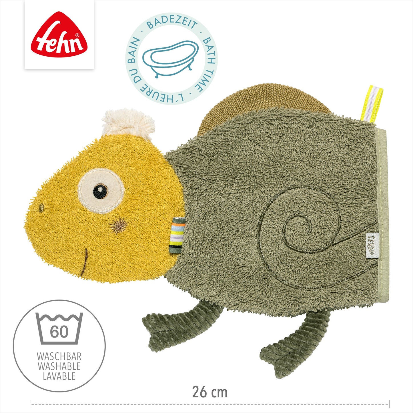 Waschhandschuh Chamäleon