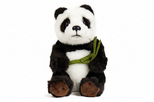 Peluche Panda avec Bambou Assis