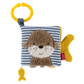 Livre d’éveil en tissu loutre Theo – 11 × 11 cm