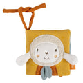 Livre d’éveil en tissu mouton – Jaune