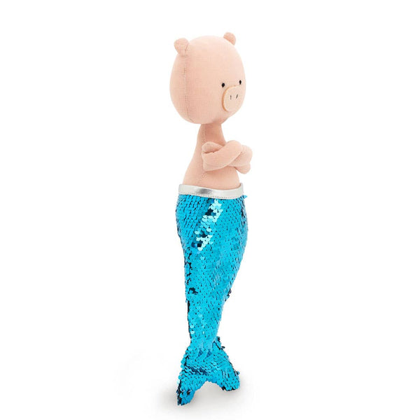 Peluche de algodón, Nicky el cerdito: Sirena-29cm-3+