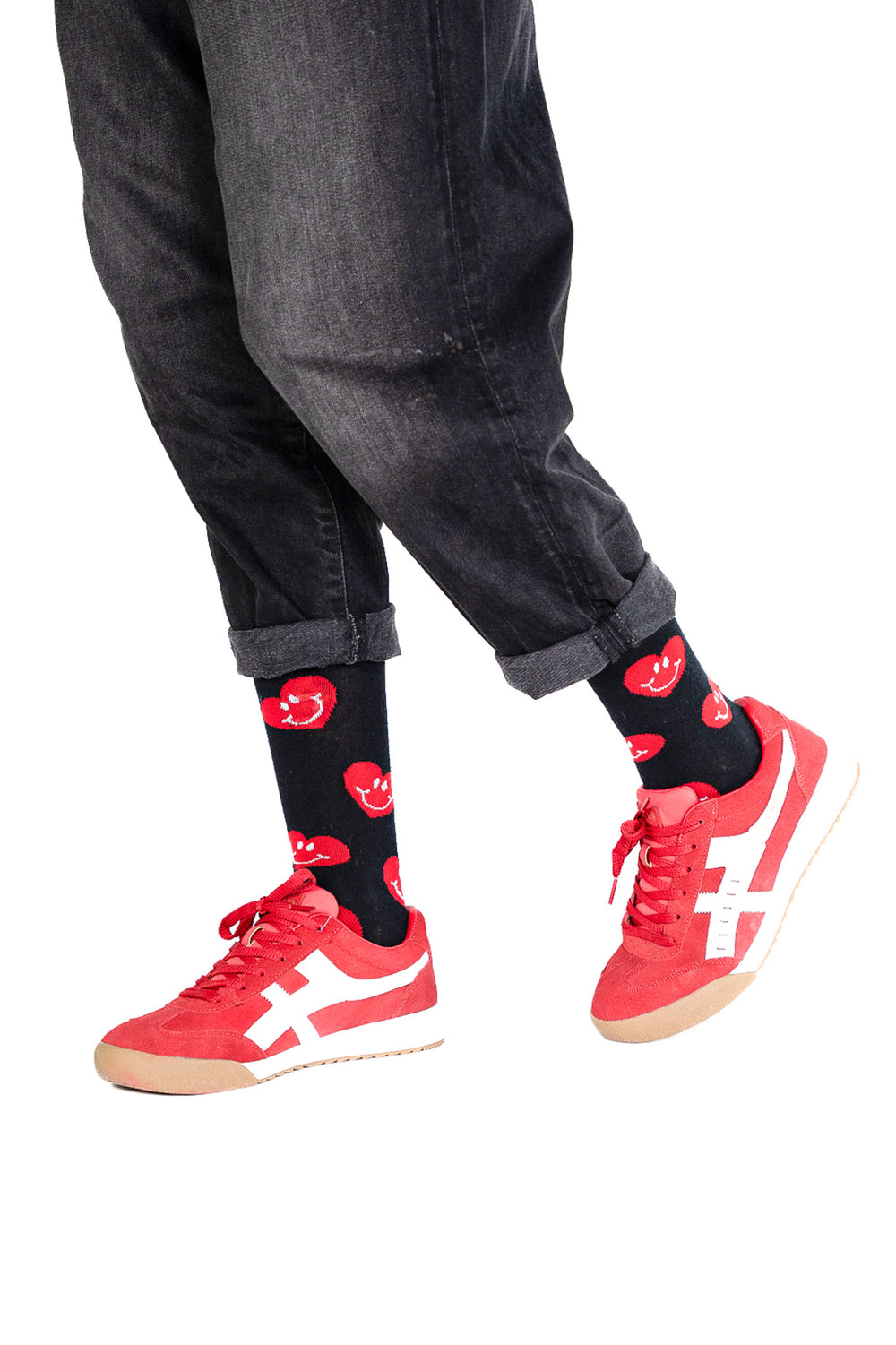 Calcetines de corazones felices