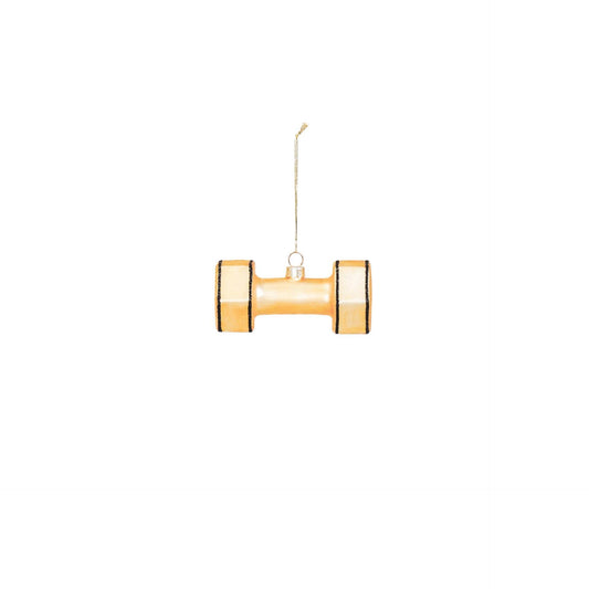 Bola navideña con mancuernas