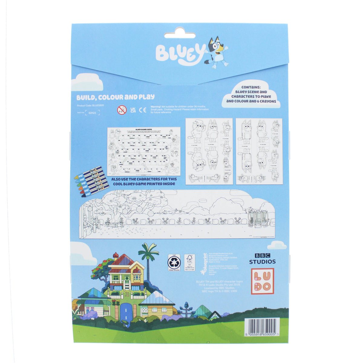Construye, colorea y juega con Bluey