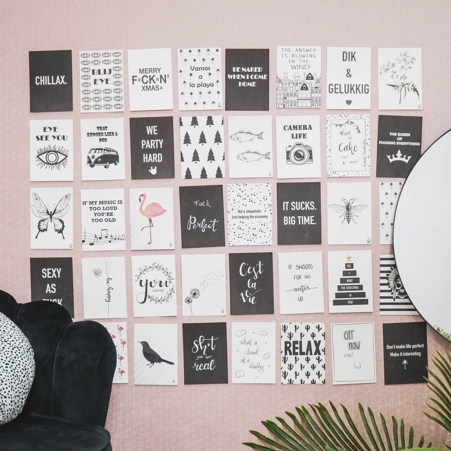 Carte postale - Papier - Ambiance estivale - Lot de 5 - A6