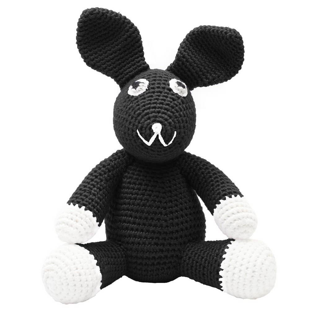 Peluche de ganchillo - Conejo negro