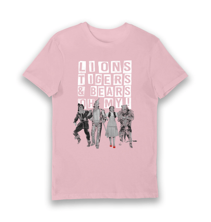 T-shirt adulte Le Magicien d'Oz Lions Tigers & Bears Oh My