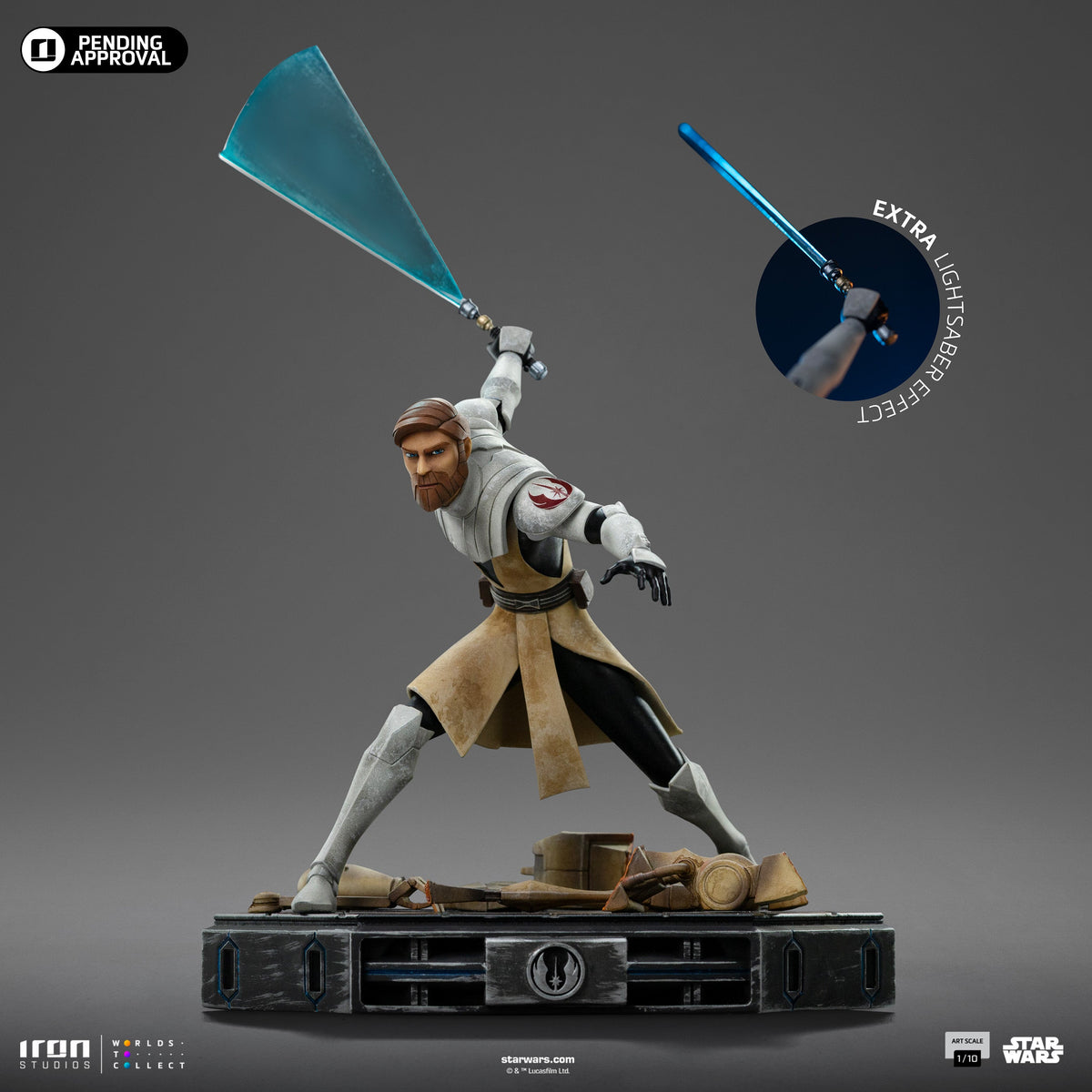 Statue Obi-Wan Kenobi - Star Wars: Clone Wars - Art Scale 1/10