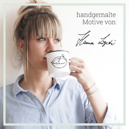Emaille mok – Kreeft