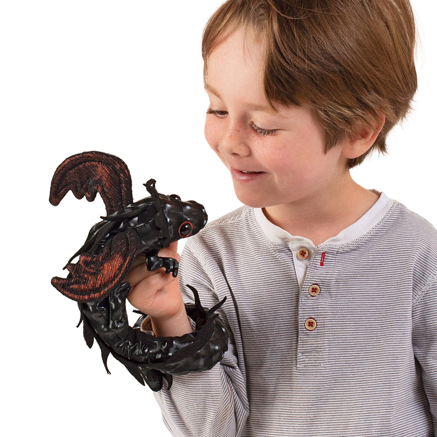 Marionnette à main Bracelet Dragon 3163/Dragon Wristled Folkmanis réaliste