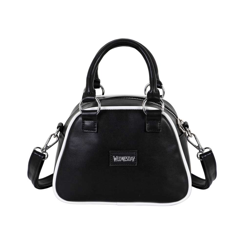 Sac à Main Bowling Fashion Wednesday « Varsity Casual » – Noir