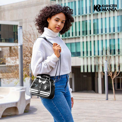 Sac à Main Bowling Fashion Wednesday « Varsity Casual » – Noir