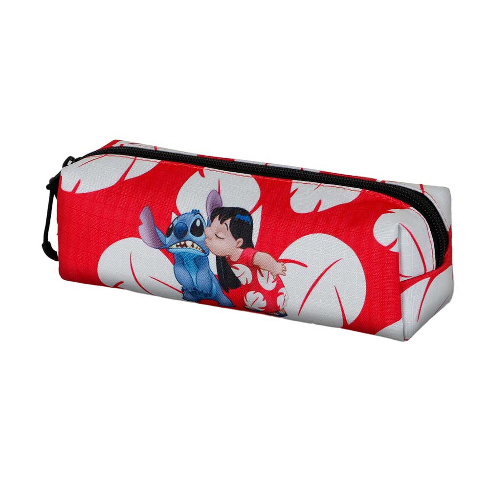 Trousse Carrée FAN 2.2 Disney Lilo & Stitch « Kiss » – Rouge