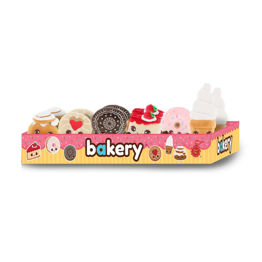 Assortiment 12 peluches Pâtisserie 8cm - KEELTOYS