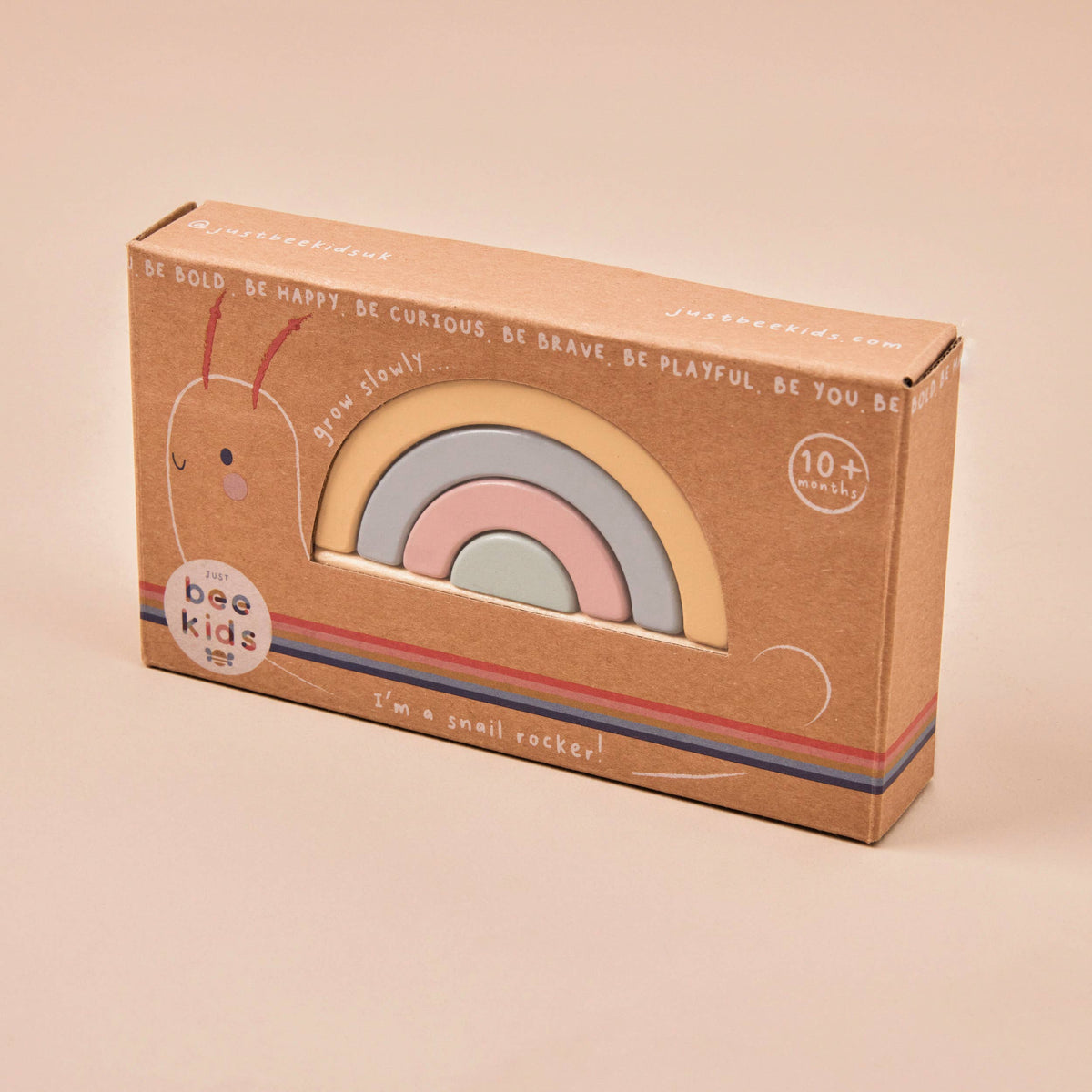 Jeu Jouet Empileur d'Escargots pour Enfants (FSC) en Bois