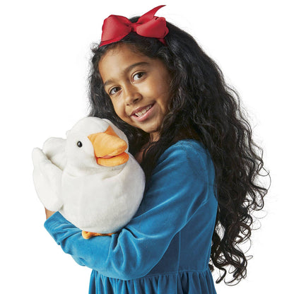 Marioneta de mano de pato blanco