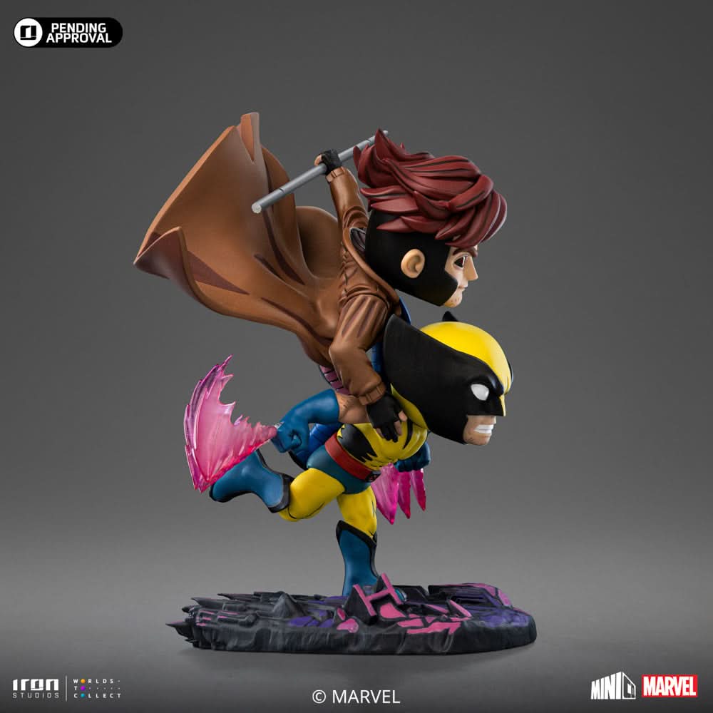 Figurine Gambit and Wolverine - X-Men '97 - Mini Co. - Marvel Comics