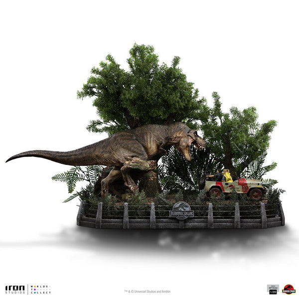 Statue T-Rex Chase - Jurassic Park - Demi Art Scale 1/20