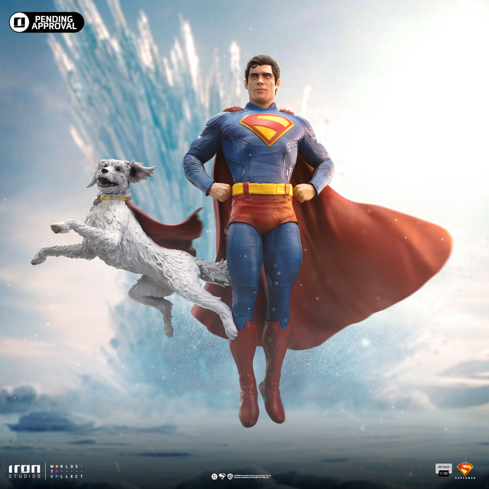 Superman and Krypto Statue - Superman: Legacy - Art Scale 1/10 - DC Comics