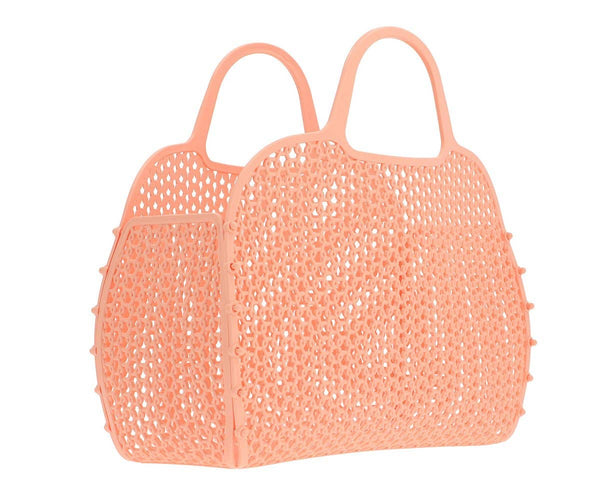 Bolsa retro vintage rosa-damasco