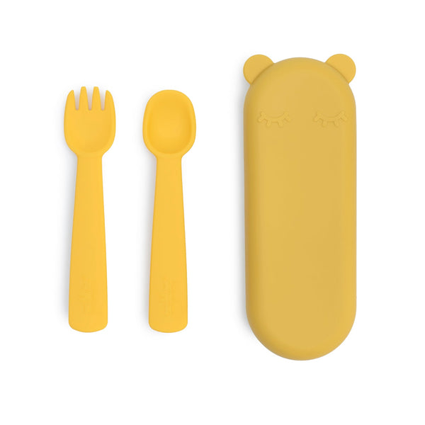 Set di posate gialle per bambini